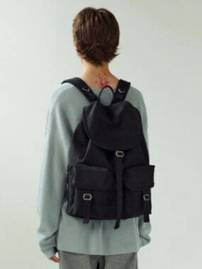 HAH Archive After Pray Cotton Cargo Rucksack Black & Nickel